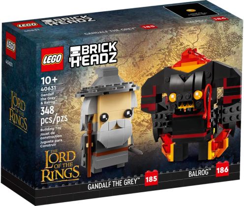 LEGO BrickHeadz 40631 Gandalf le Gris et le Balrog (Seigneur des Anneaux)