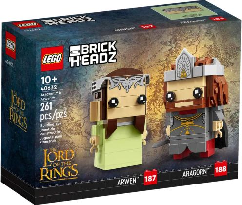 LEGO BrickHeadz 40632 Aragorn et Arwen (Seigneur des Anneaux)