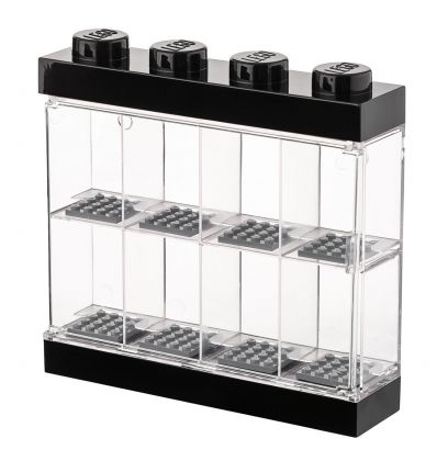 LEGO Rangements 40650003 Vitrine pour 8 figurines Noir et transparent