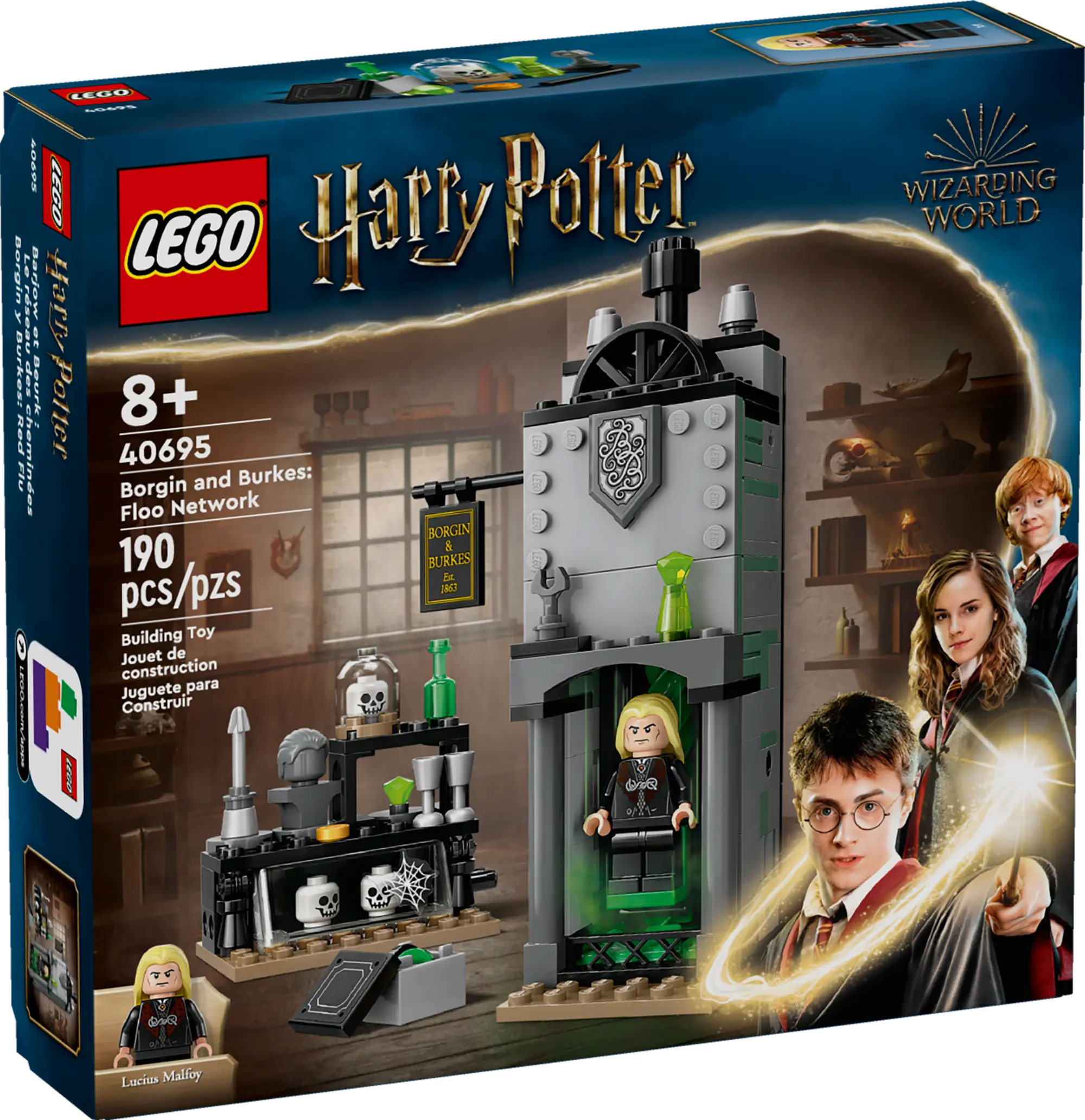LEGO Harry Potter 40695 pas cher, Barjow et Beurk : le réseau des cheminées