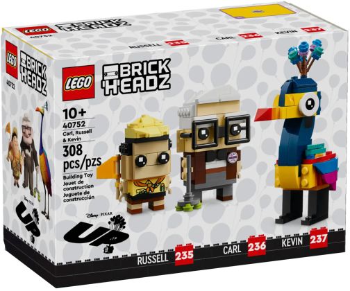 LEGO BrickHeadz 40752 Carl, Russell et Kevin (Là-Haut)