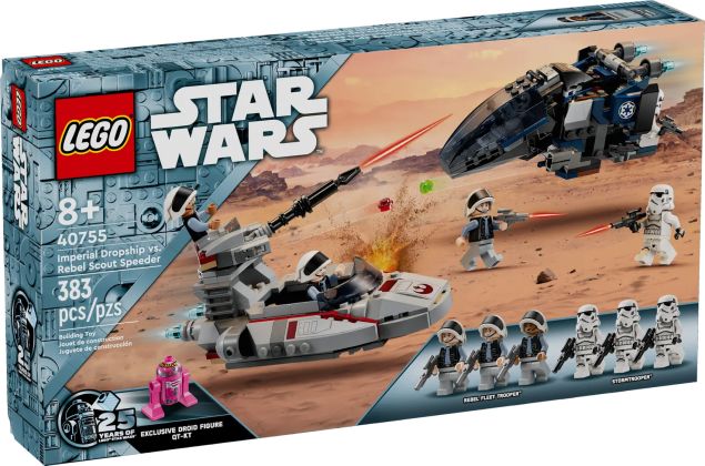 LEGO Star Wars 40755 Le vaisseau de transport impérial contre le speeder des éclaireurs rebelles