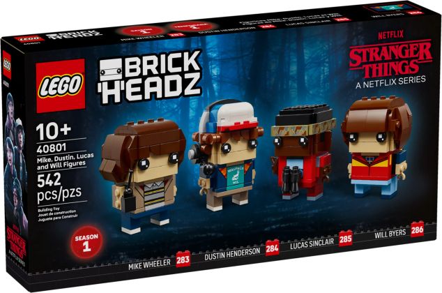 LEGO BrickHeadz 40801 Figurines de Mike, Dustin, Lucas et Will (Stranger Things - Saison 1)
