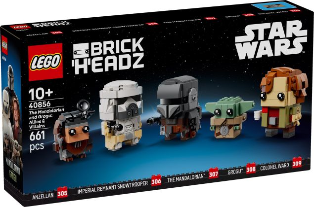 LEGO BrickHeadz 40856 Le Mandalorien et Grogu : Alliés et méchants