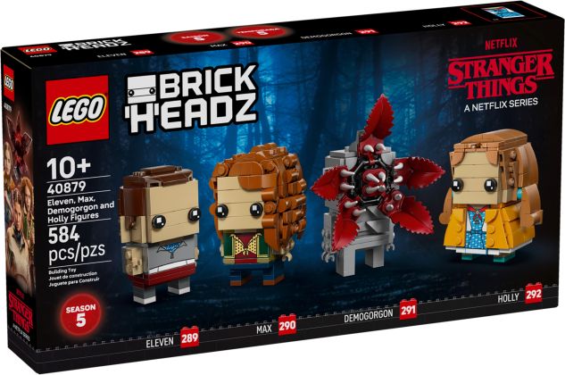 LEGO BrickHeadz 40879 Figurines de Onze, Max, Démogorgon et Holly