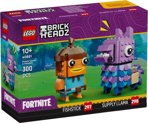LEGO BrickHeadz 40881 Figurines de Lama de Ravitaillement et Poiscaille