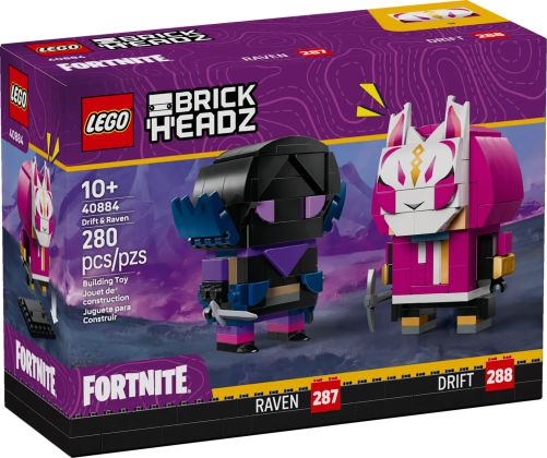 LEGO BrickHeadz 40884 Figurines de Nomade et Corbeau