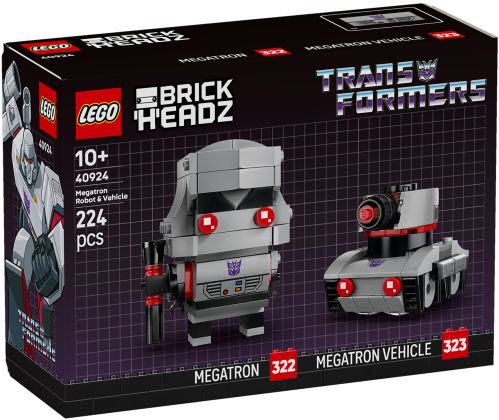 LEGO BrickHeadz 40924 Mégatron versions robot et véhicule