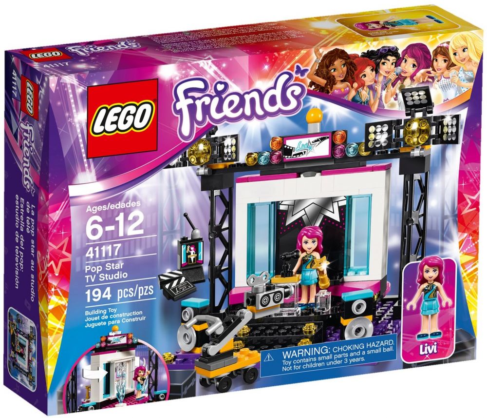 LEGO Friends 41117 pas cher, Le plateau TV Pop Star