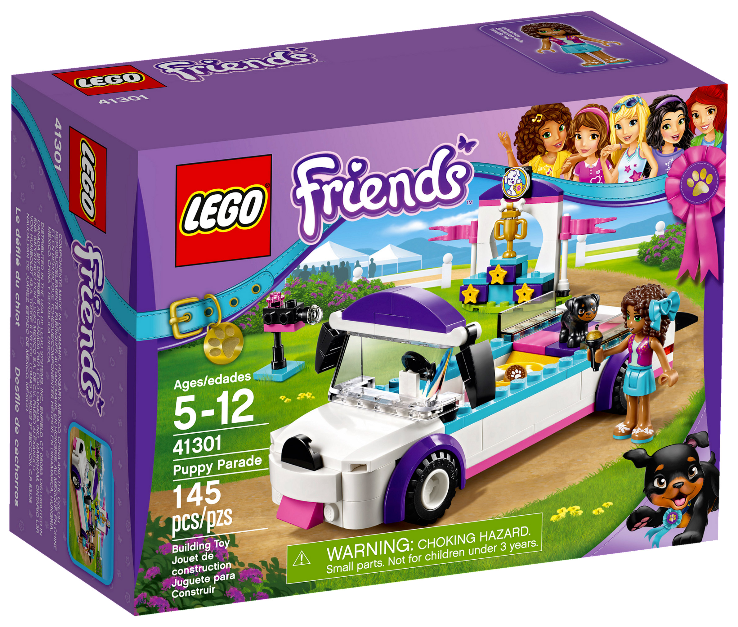LEGO Friends 41301 pas cher, Le d?�fil?� des chiots