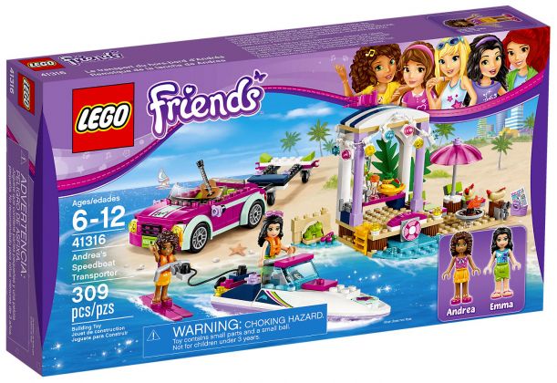 LEGO Friends 41316 Le transporteur de hors-bord d'Andrea