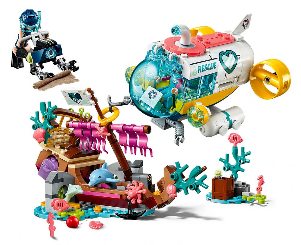 LEGO Friends 41378 pas cher, La mission de sauvetage des dauphins