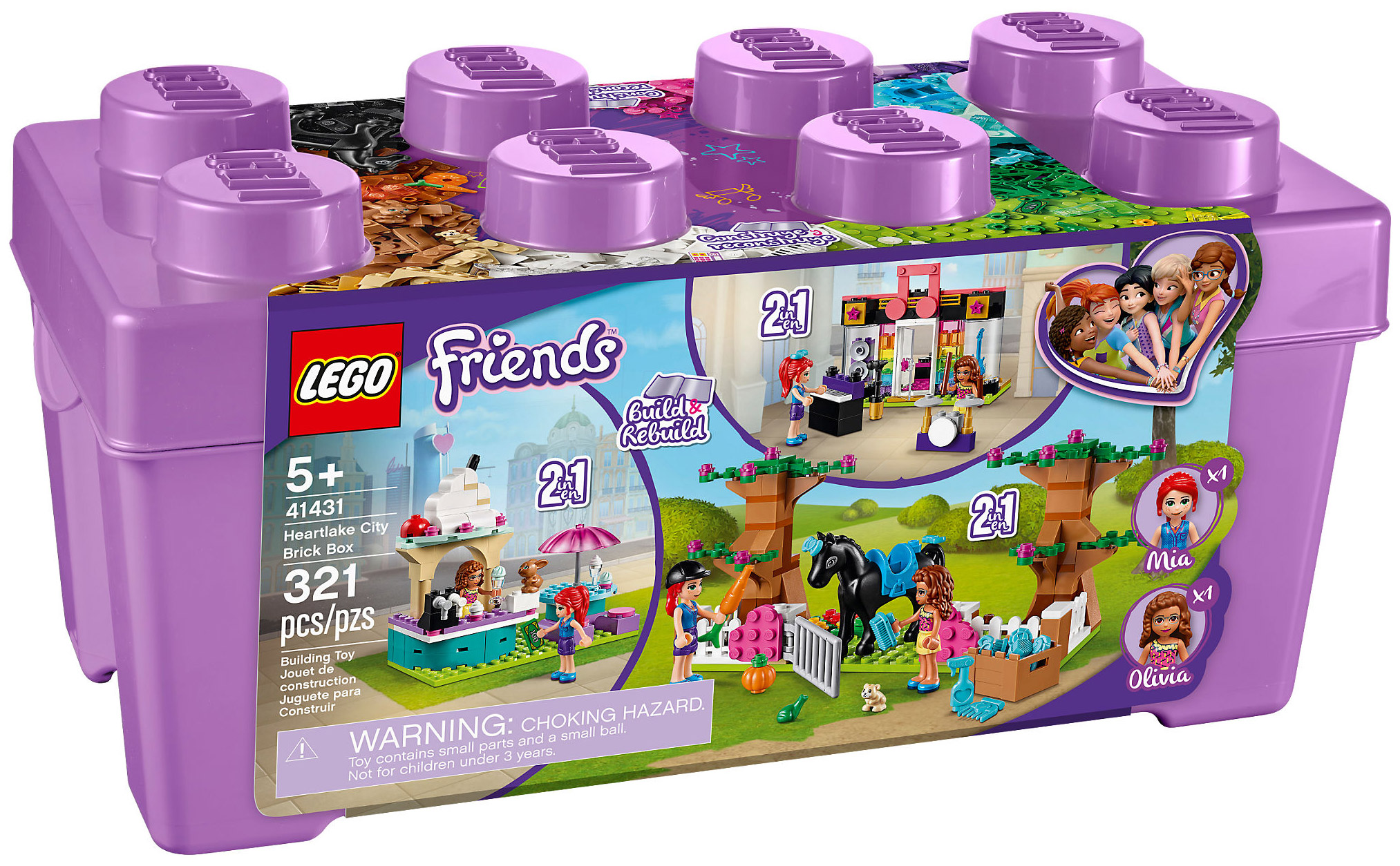 LEGO Friends 41391 Le Salon de Coiffure de Heartlake City avec Mini Poupée  Emma Jeu de Construction pour Enfant de 6 ans et +