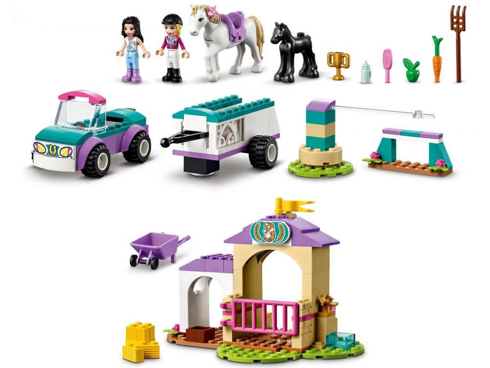 LEGO® 4+ Friends 41441 Le dressage de chevaux et la remorque - Cdiscount  Jeux - Jouets