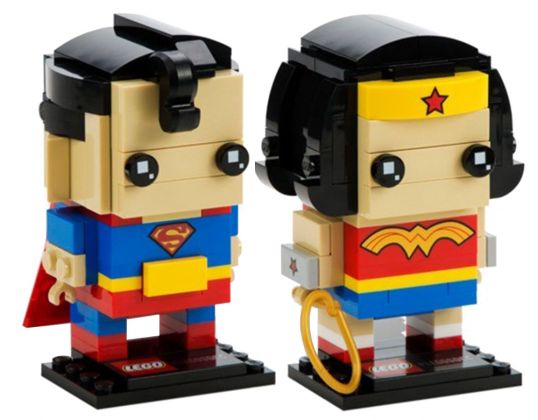 LEGO BrickHeadz 41490 Superman & Wonder Woman
