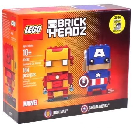 LEGO BrickHeadz 41492 Iron Man & Captain America