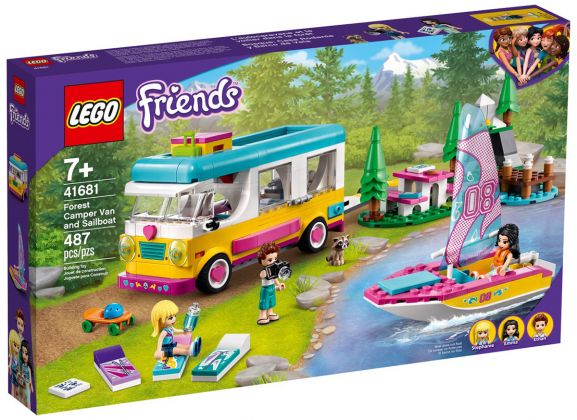 LEGO Friends 41681 Le camping-car et le voilier de la forêt