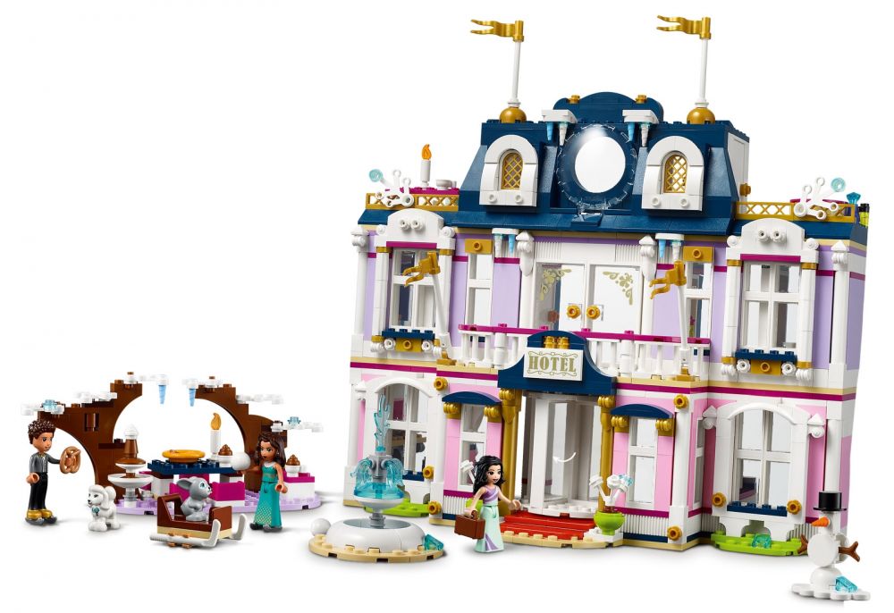 LEGO® Friends 41684 Le Grand Hôtel de Heartlake City, Grande Maison,  Figurine Animaux, Mini-poupées, Jouet Enfants 8 Ans - Cdiscount Jeux -  Jouets