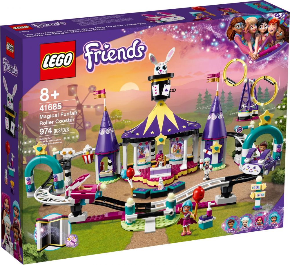 LEGO Friends 41685 pas cher Les montagnes russes de la fete foraine magique