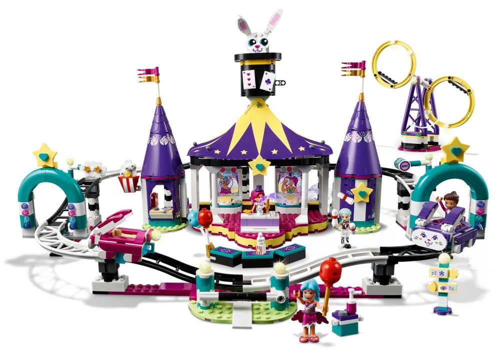 LEGO Friends 41685 pas cher, Les montagnes russes de la f??te foraine magique