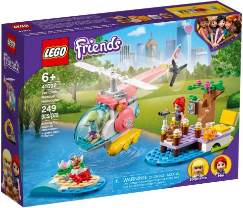 LEGO Friends 41692 L'hélicoptère de sauvetage de la clinique vétérinaire