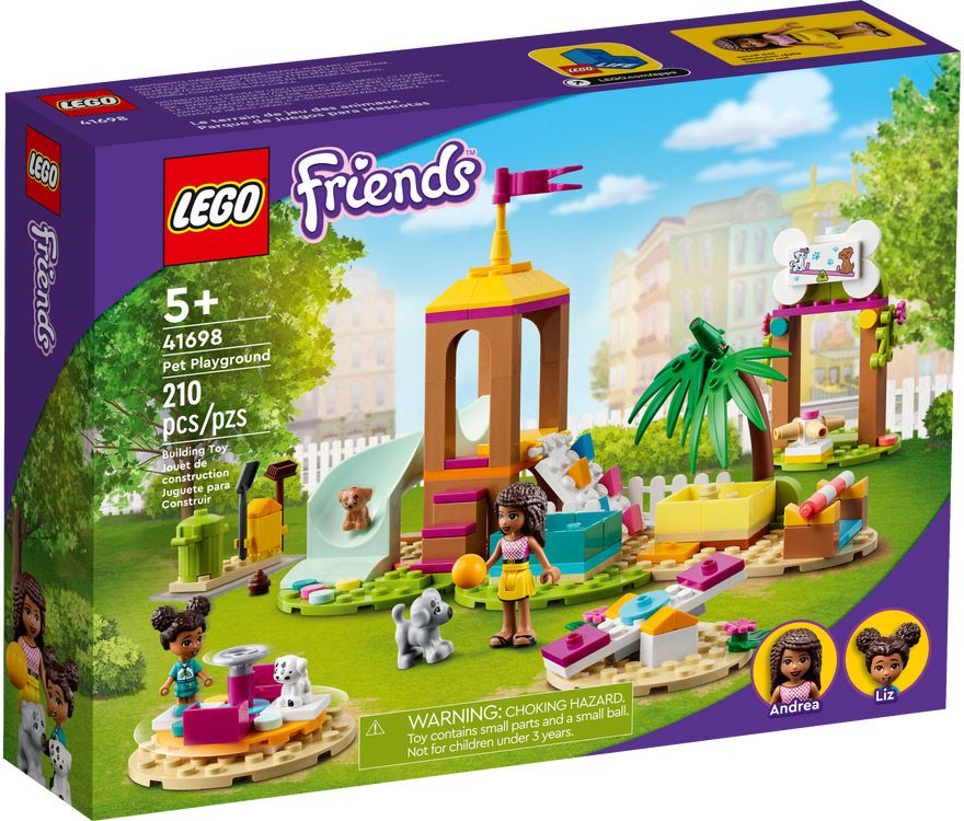 LEGO Friends 41698 pas cher, Le terrain de jeu des animaux