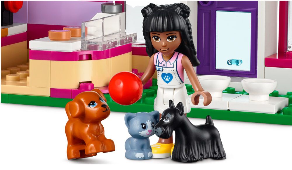 LEGO 41699 Friends Le Café D'Adoption des Animaux, Jouet avec Mini-Poupées  Olivia et Priyanka, Figurines de Chien et Chat, Cadeau pour Filles et  Garçons : : Jeux et Jouets