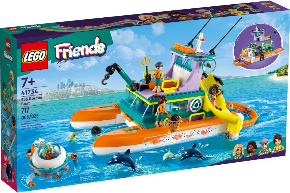 LEGO Friends 41734 pas cher Le bateau de sauvetage en mer