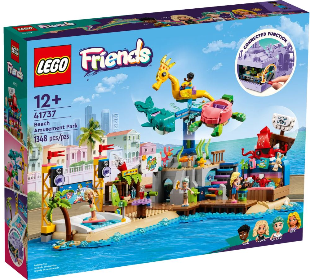 LEGO Friends 41737 pas cher Le parc d attractions la plage