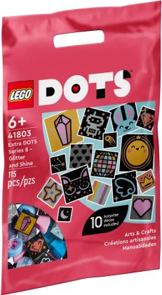 LEGO Dots 41803 Tuiles de décoration DOTS Série 8 - Paillettes