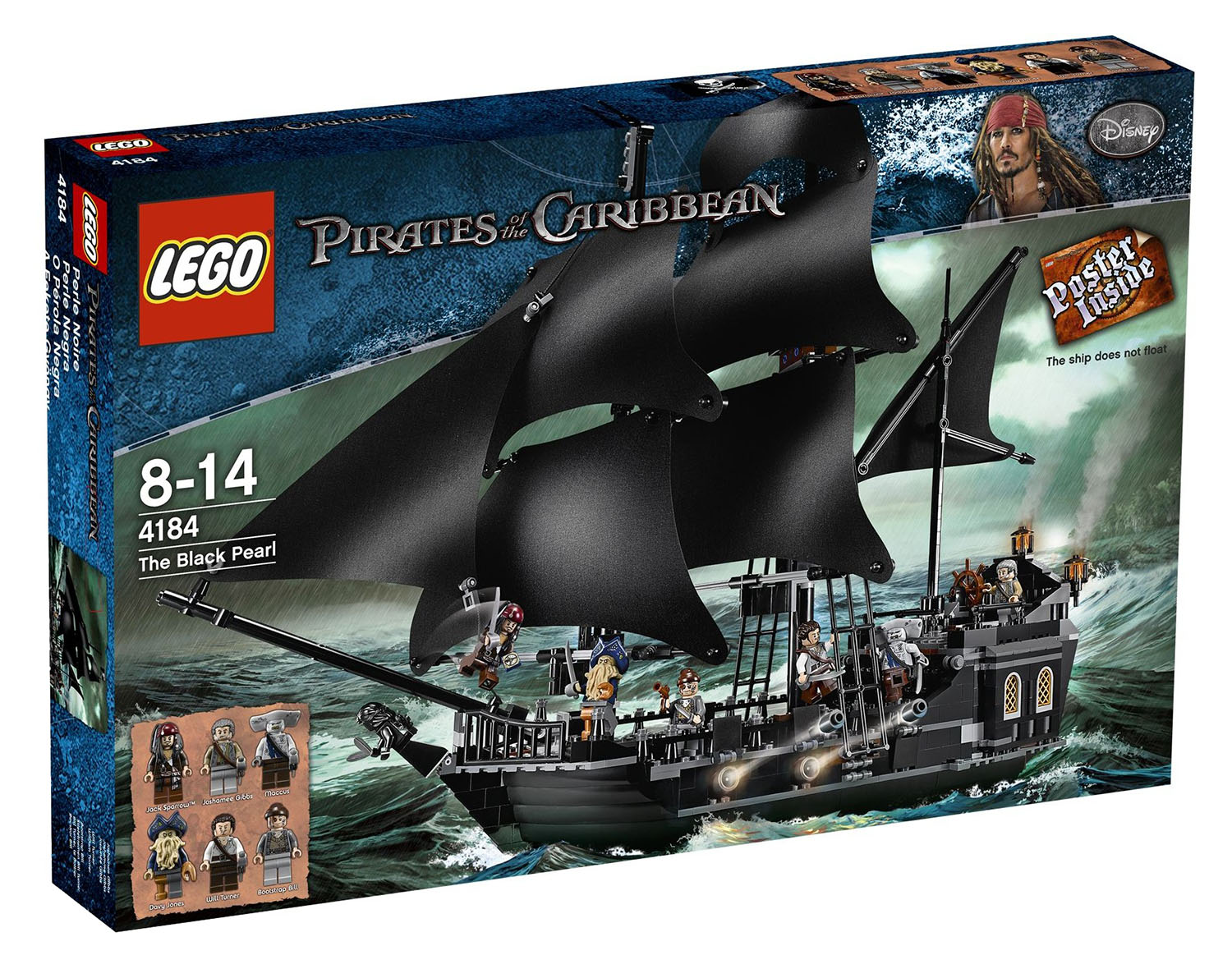 Dessin Bateau Pirate Des Caraïbes LEGO Pirates des Caraïbes 4184 pas cher, Le Black Pearl