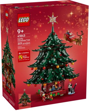 LEGO Saisonnier 41843 Sapin de Noël à construire en famille