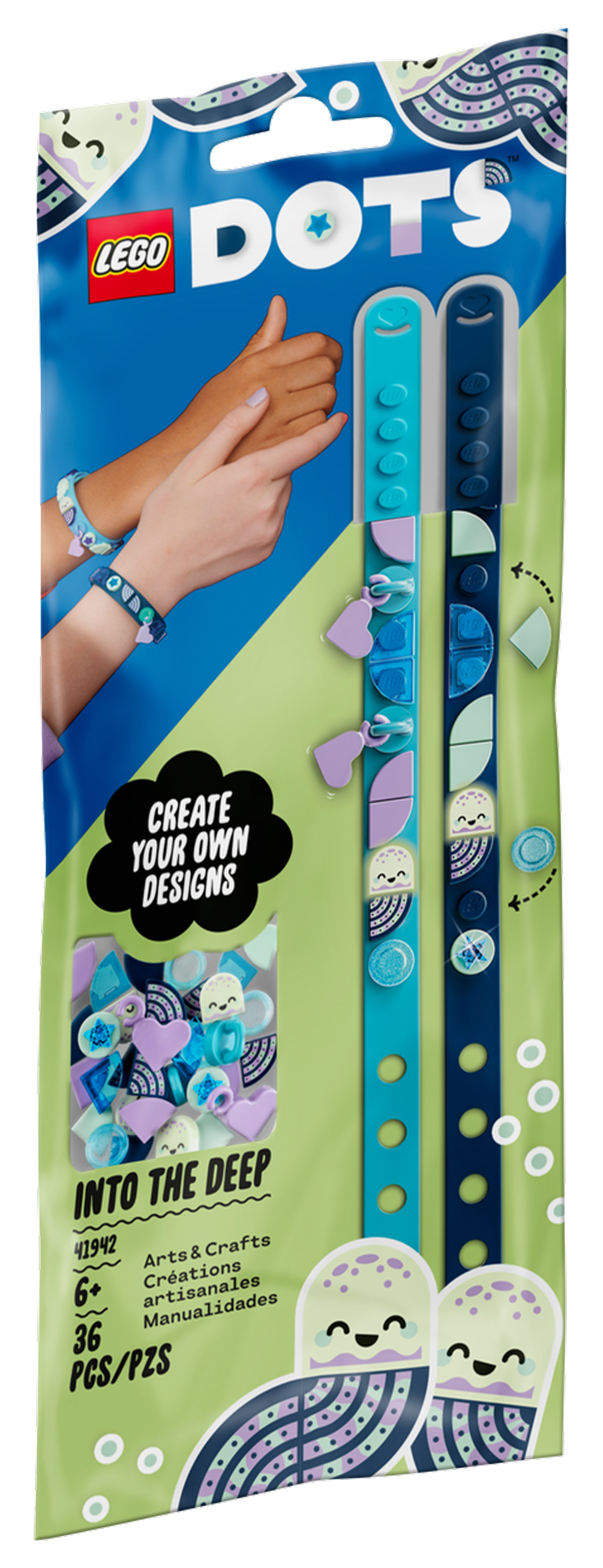 LEGO Dots 41942 pas cher, Bracelets avec des charms Plongée en