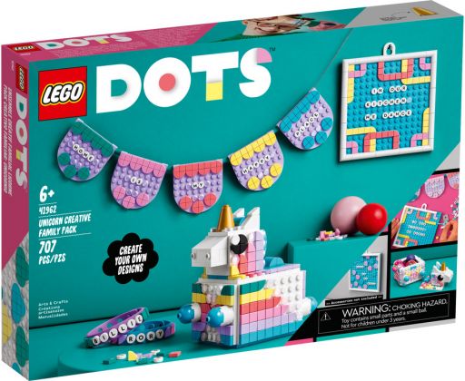 LEGO Dots 41962 Le kit créatif familial Licorne