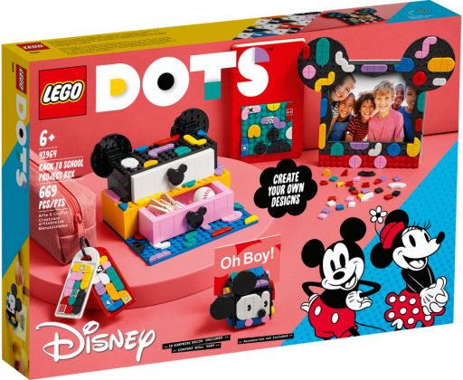 LEGO Dots 41964 Boîte créative La rentrée Mickey Mouse et Minnie Mouse