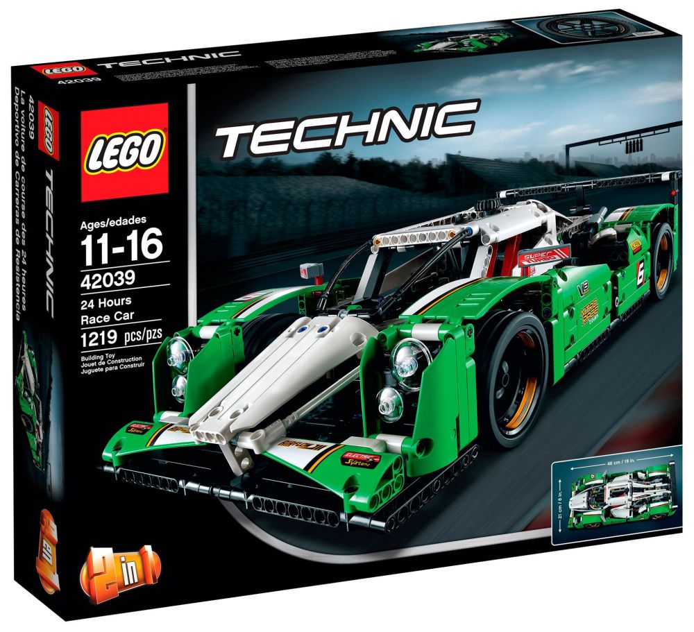LEGO Technic 42039 pas cher, La voiture de course des 24 heures