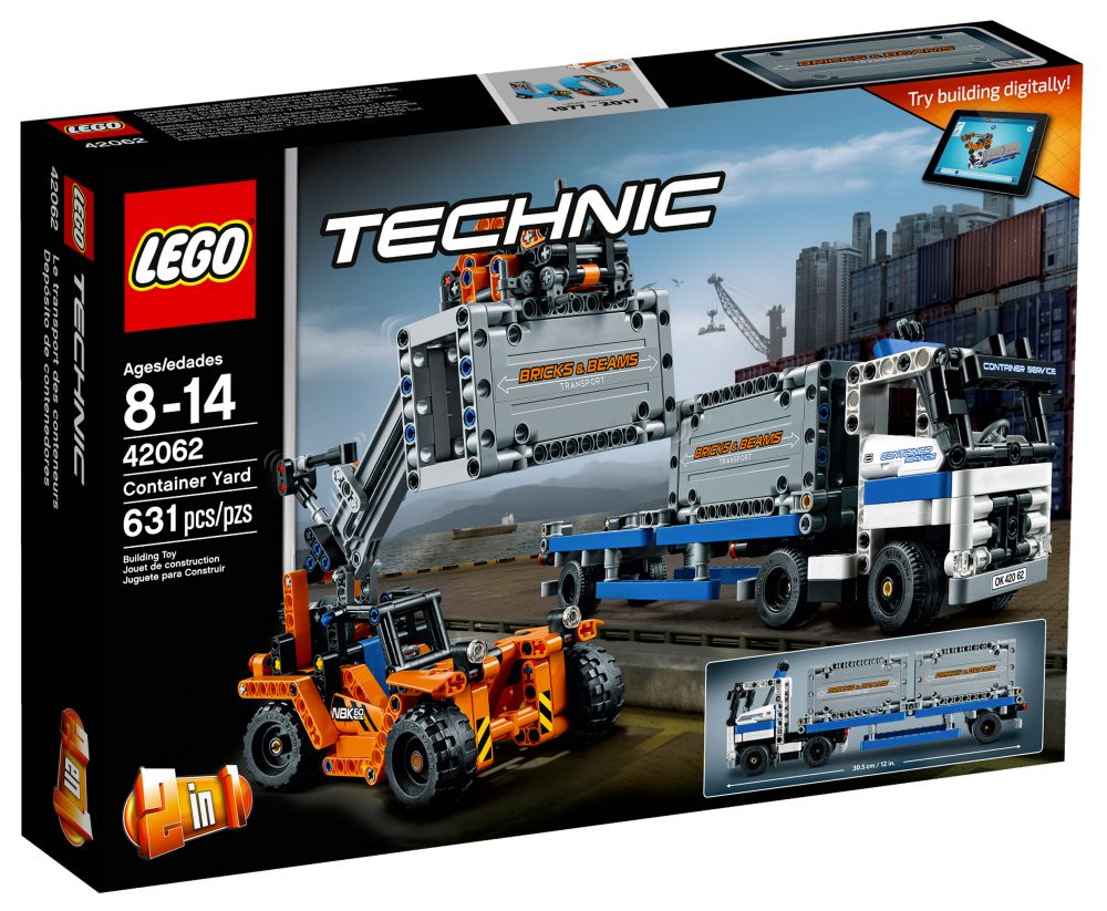 LEGO Technic 42062 pas cher Le transport du conteneur