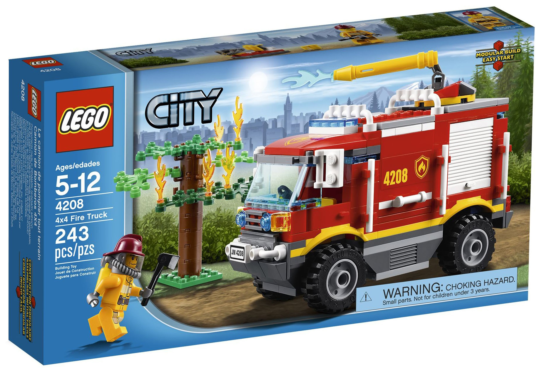LEGO City 4208 pas cher Le camion de pompier toutterrain