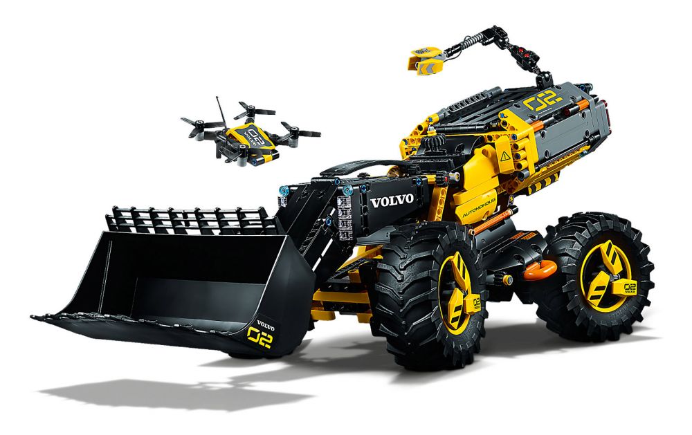 LEGO Technic 42081 pas cher, Le tractopelle Volvo Concept ZEUX