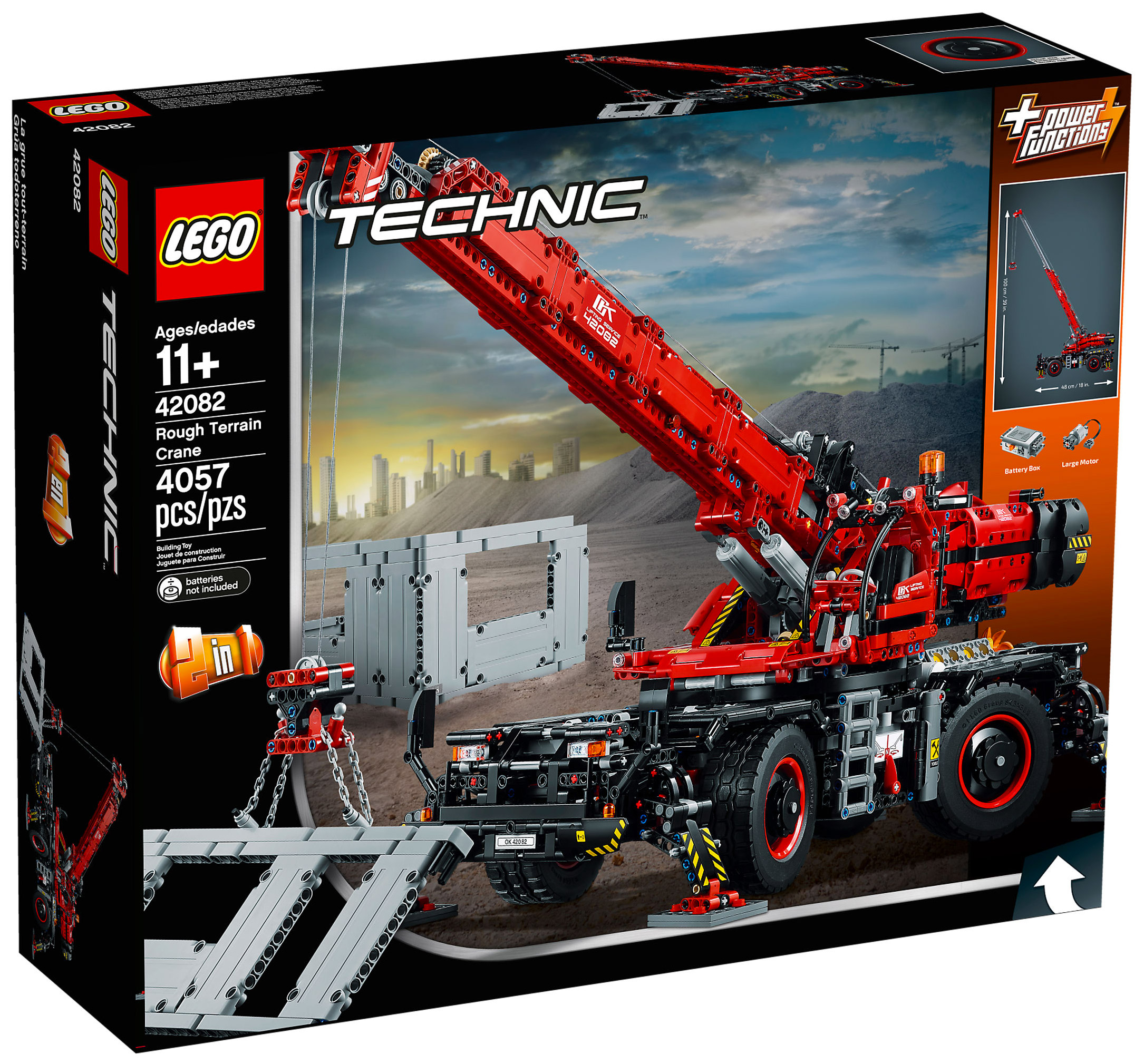 LEGO Technic 42082 pas cher, La grue tout-terrain
