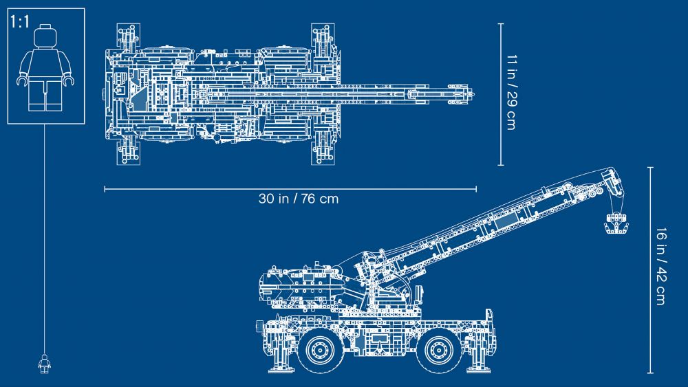 LEGO Technic 42082 pas cher, La grue tout-terrain