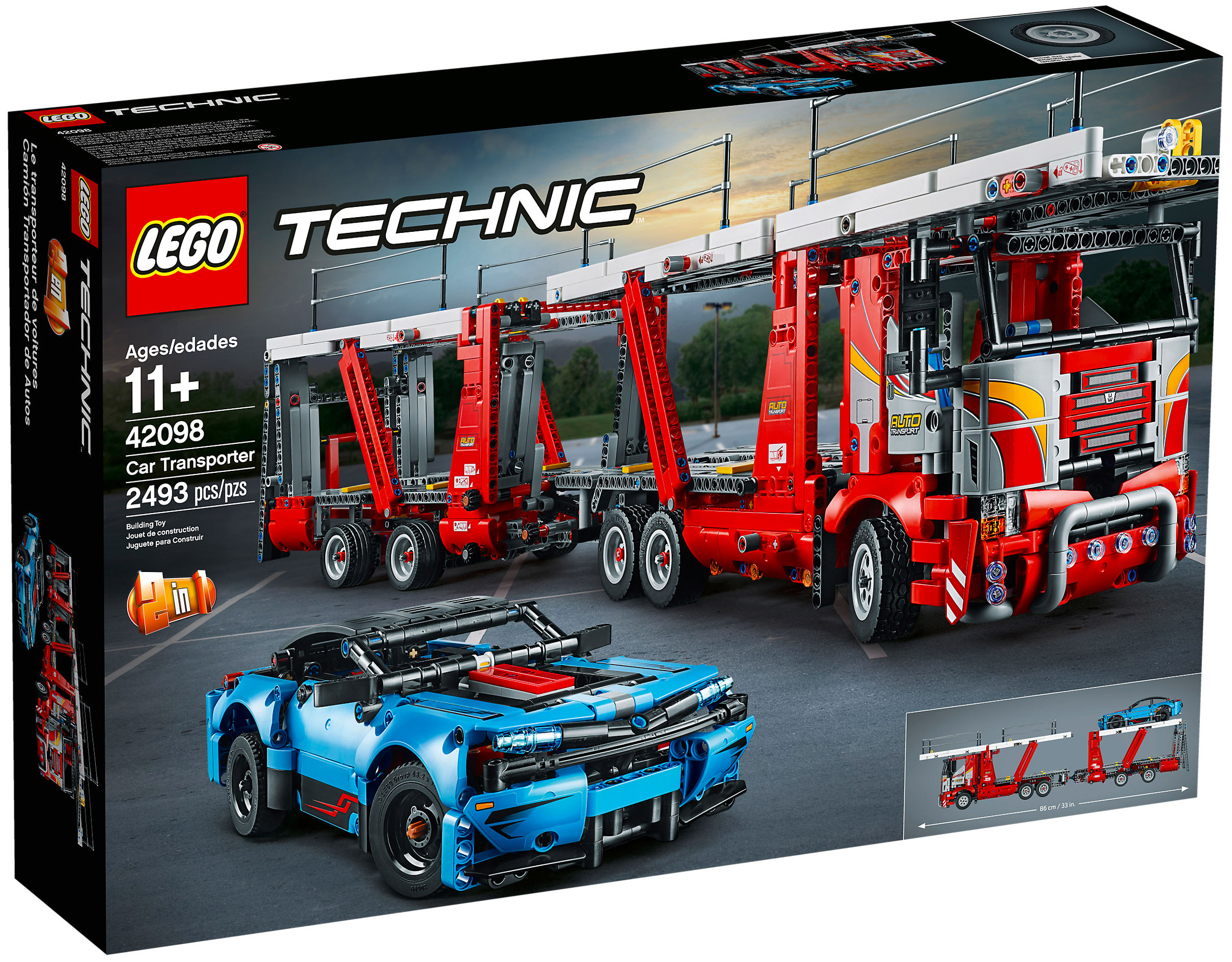 Voiture lego technic rouge