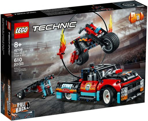 LEGO Technic 42106 Le spectacle de cascades du camion et de la moto