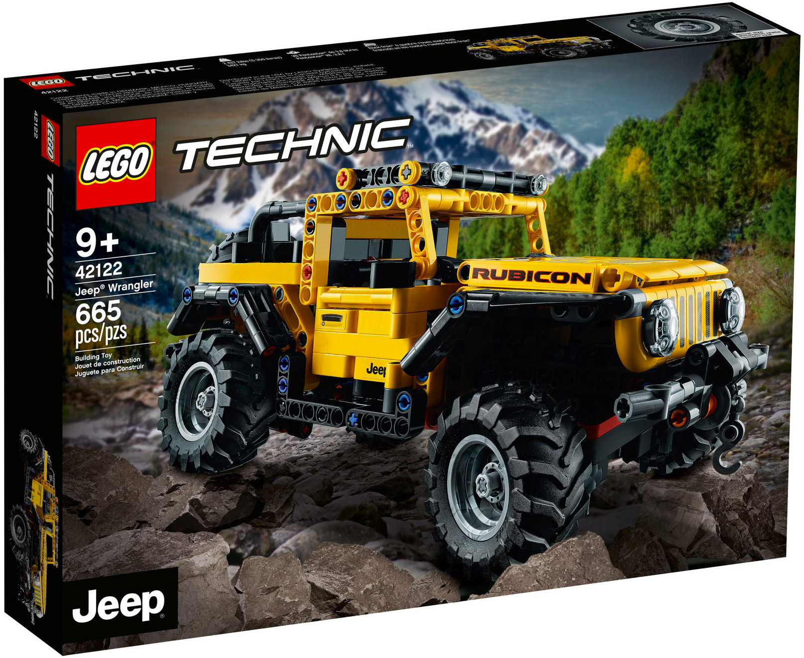 LEGO Technic 42122 pas cher, Jeep Wrangler