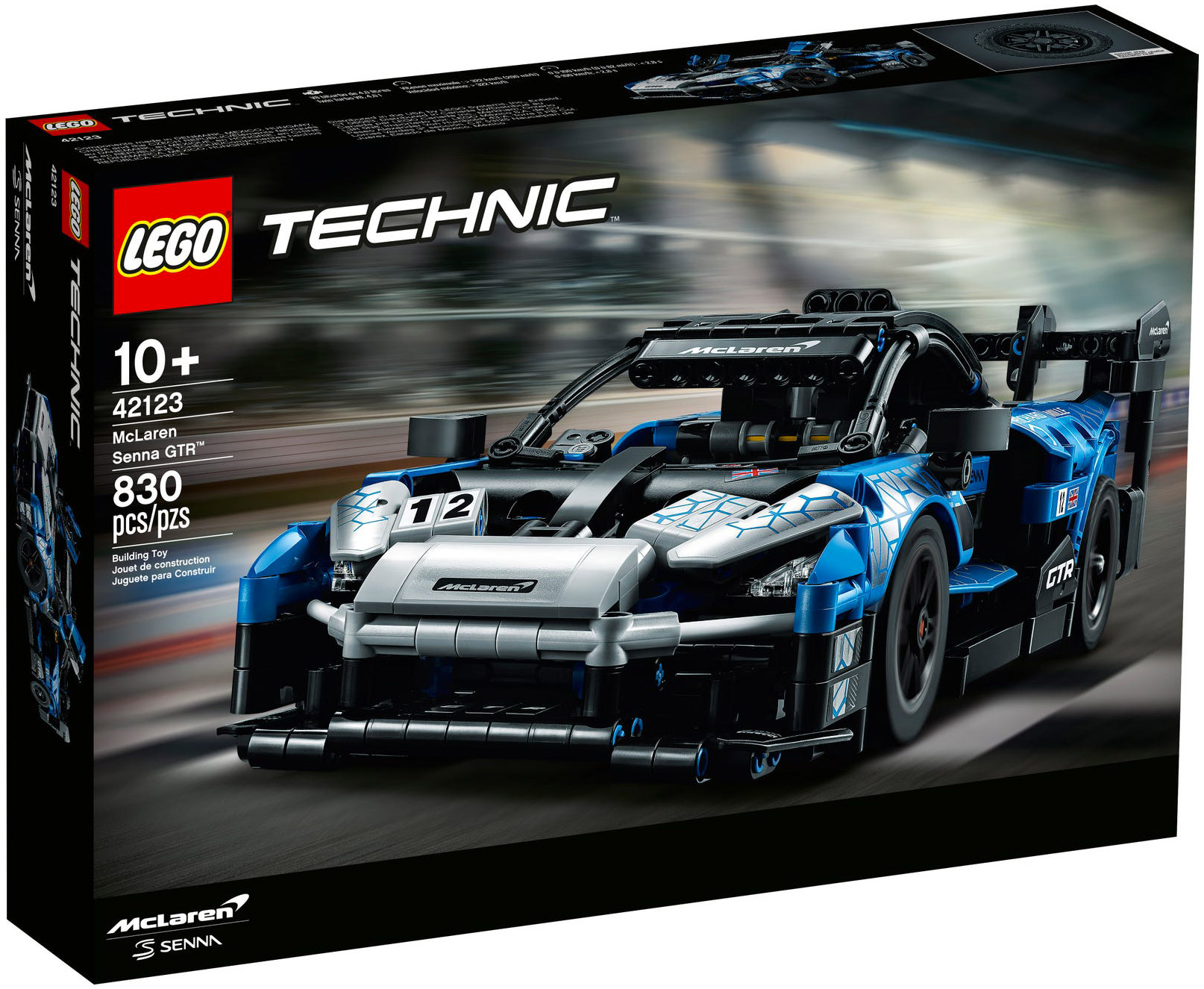 LEGO Technic 42123 pas cher, McLaren Senna GTR