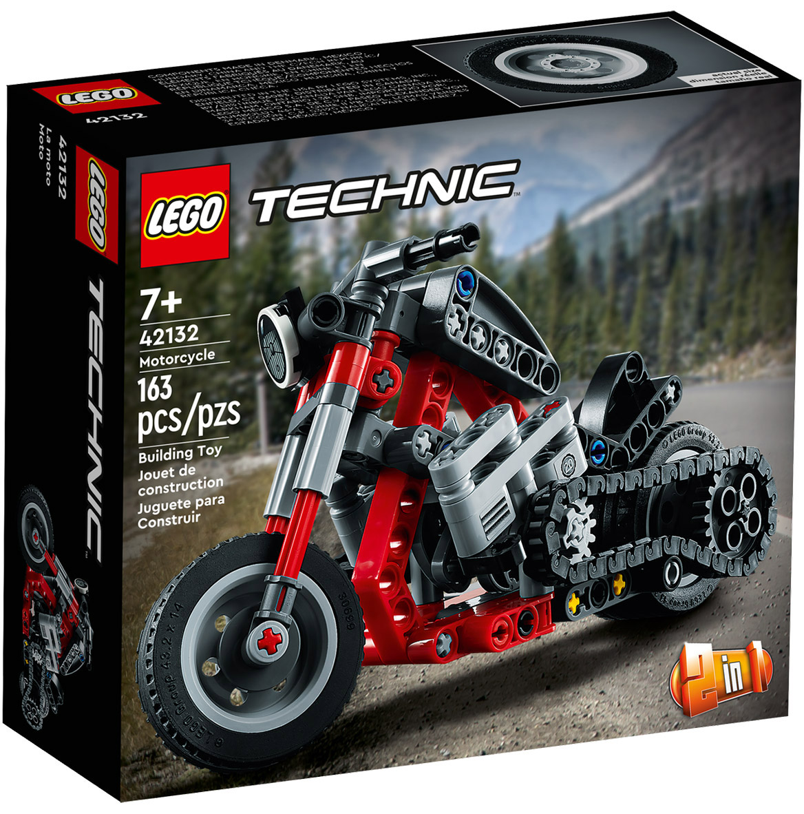 LEGO Technic 42132 pas cher, La moto