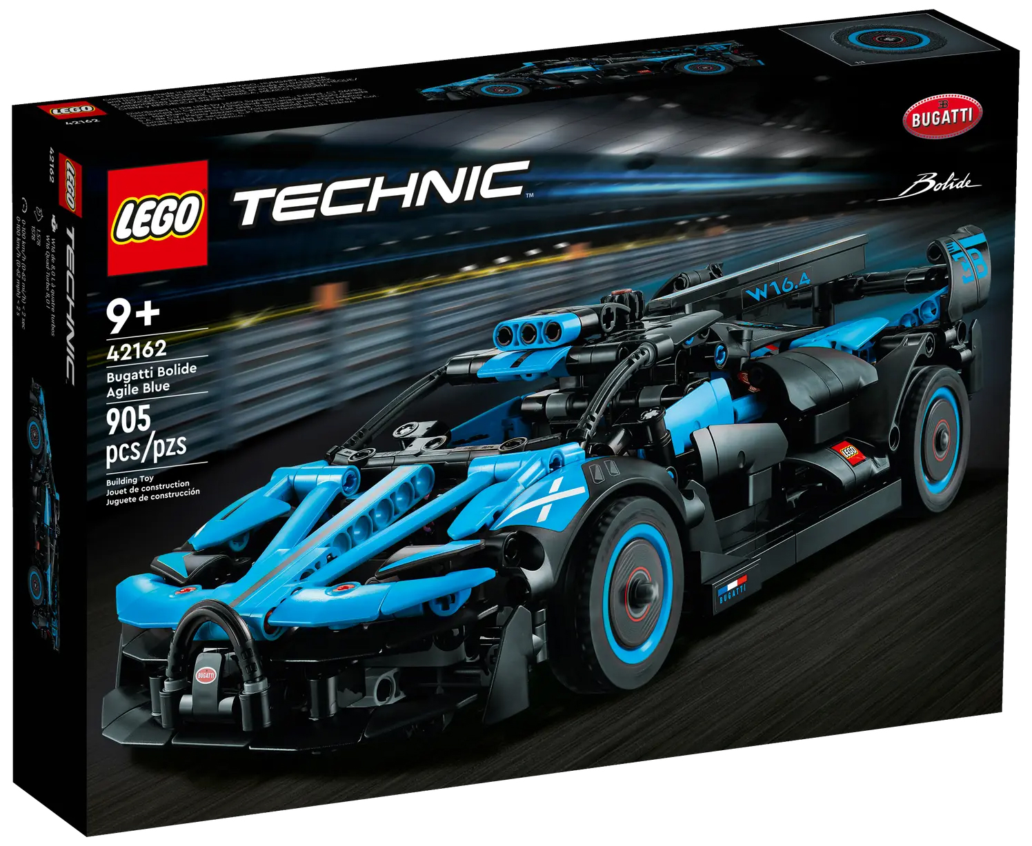 LEGO Technic 42162 pas cher, Bugatti Bolide Agile Blue