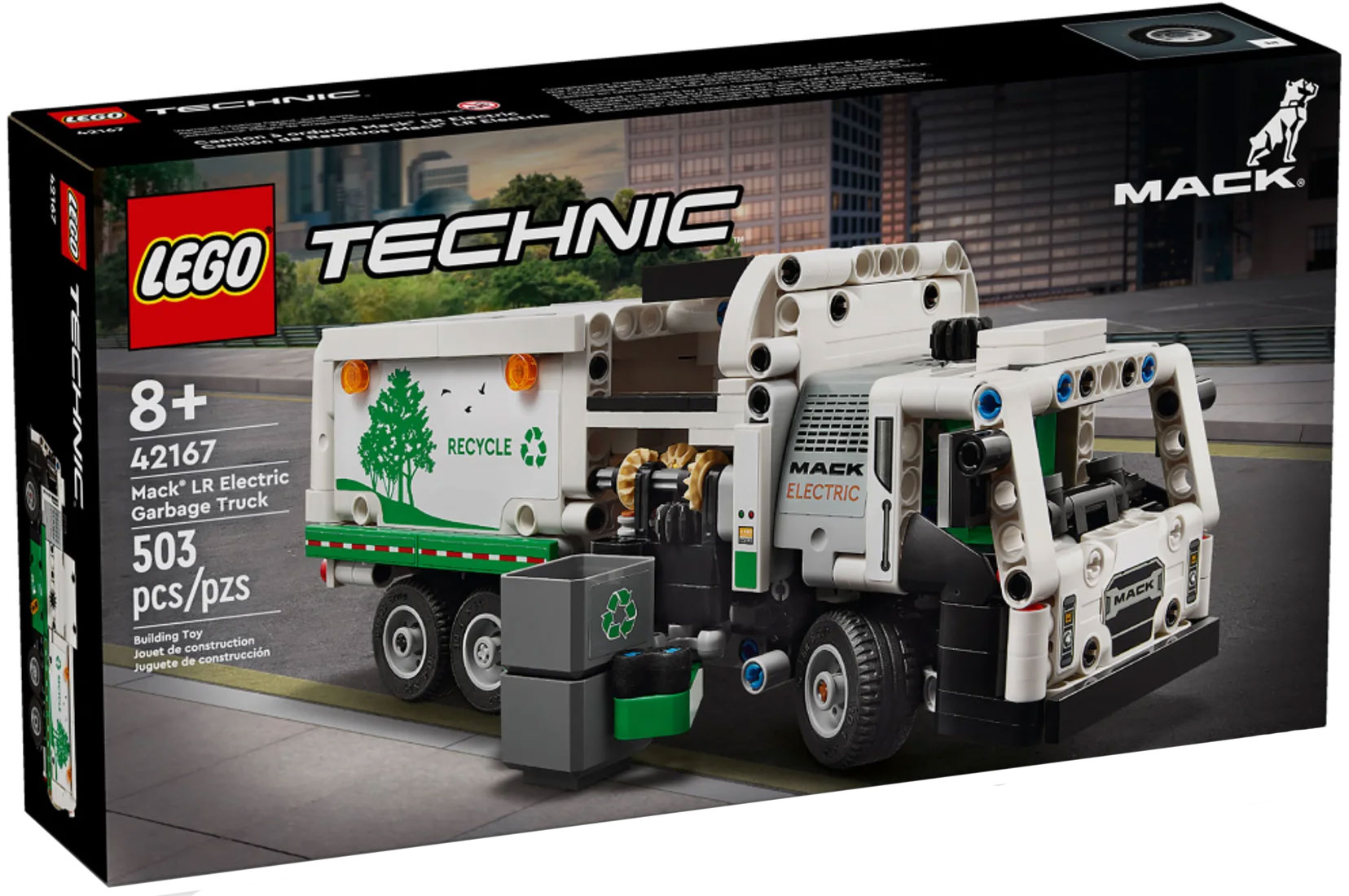 LEGO Technic 42167 pas cher, Mack LR Electric Camion poubelle