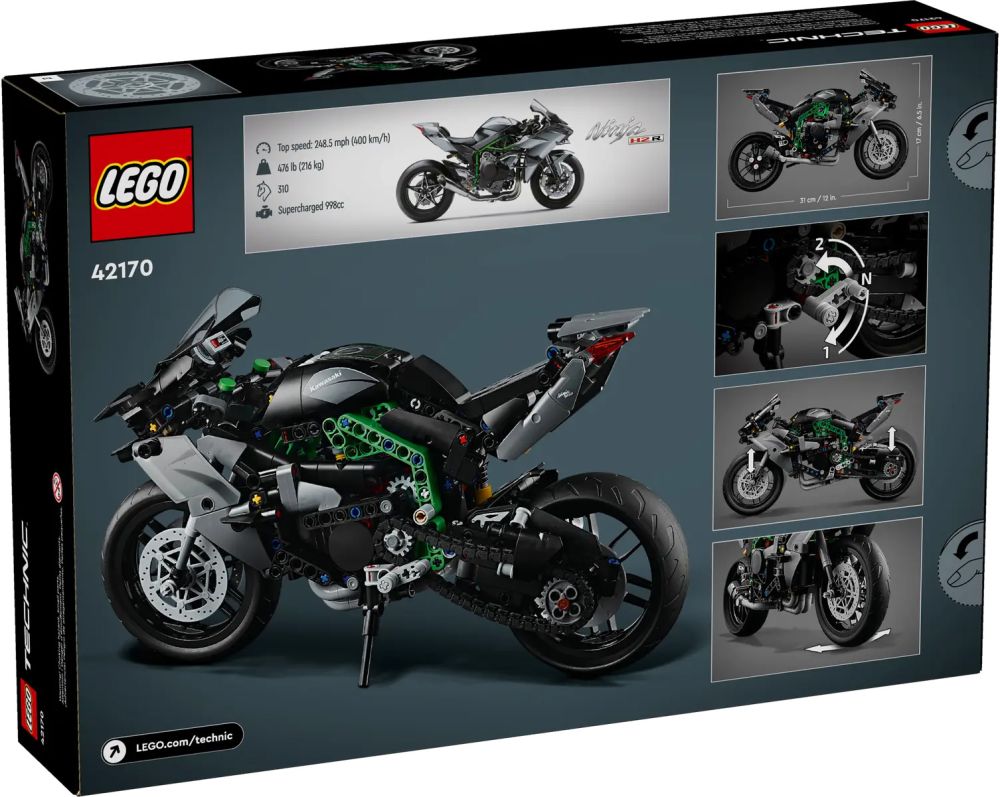 LEGO Technic 42170 pas cher, La moto Kawasaki Ninja H2R