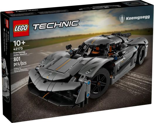 LEGO Technic 42173 Hypercar Koenigsegg Jesko Absolut grise
